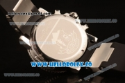 Ulysse Nardin Maxi Marine Diver Chronograph Miyota OS20 Quartz Steel Case with Black Dial Black/Red Bezel and Black Rubber Strap