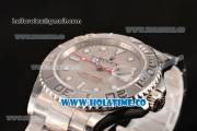 Rolex Yacht-Master Swiss ETA 2836 Automatic Full Steel with White Markers and Silver Dial - 1:1 Original (J12)