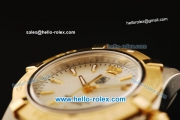 Tag Heuer Aquaracer Swiss ETA Quartz Movement Gold Bezel with MOP Dial and Two Tone Strap