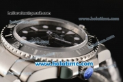 Rolex Sea-Dweller Swiss ETA 2836/Rolex 3135 Automatic Steel Case/Bracelet with Black Dial and White Markers