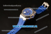 Audemars Piguet Royal Oak Offshore Chronograph 3126 Auto Steel Case with Blue Dial and Blue Rubber Strap - 1:1 Original (JF)