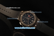 Hublot Big Bang Chronograph Swiss Valjoux 7750 Automatic Movement PVD Case with Black Dial and Ceramic Bezel-Black Rubber Strap