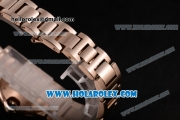 Cartier Ballon Bleu De Small Swiss Quartz Rose Gold Case/Bracelet with White Dial and Black Roman Numeral Markers