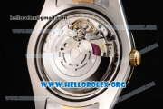 Rolex Datejust II Clone Rolex 3135 Automatic Two Tone Case/Bracelet with Green Dial and Stick Markers