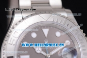 Rolex Yacht-Master 40 Clone Rolex 3135 Automatic Stainless Steel Case/Bracelet with Black Dial and Dot Markers (BP)