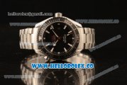 Omega Seamaster Planet Ocean 600M Co-Axial Clone Omega 8500 Automatic Steel Case/Bracelet with Stick/Arabic Numeral Markers and Black Dial (EF)