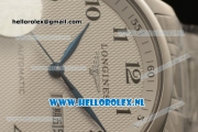 Longines Master 2824 Auto Steel Case with White Dial and Steel Bracelet