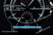 Blancpain Fifty Fathoms Tourbillon 8 Jours Power Reserve Swiss Tourbillon Automatic Steel Case with Black Dial and Black Leather/Nylon Strap