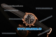 Omega Speedmaster '57 Co-Axial Chronograph Miyota Quartz Rose Gold Case with White Stick Markers and Black Dial