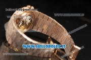 Patek Philippe NAUTILUS All Diamond Rose Gold Case With Clone Original Movement 1:1 Clone