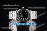 Audemars Piguet Royal Oak Clone AP Calibre 3120 Automatic Stainless Steel Case/Bracelet with Black Dial and Stick Markers (BP)