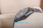 Rolex Day-Date Oyster Perpetual Automatic Full PVD with Black Dial and White Marking-Big Calendar for lovers version