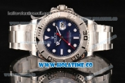 Rolex Yacht-Master Swiss ETA 2836 Automatic Full Steel with White Markers and Blue Dial - 1:1 Original (J12)