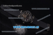 Hublot Classic Fusion Tourbillon Swiss Tourbillon Manual Winding PVD Case with Skeleton Dial Black Rubber Strap and Stick Markers (GF)