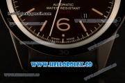 Bell&Ross BR 123 FALCON Miyota 9015 Automatic Steel Case with Brown Dial and Black Rubber Strap