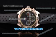 Tag Heuer Formula I Chronograph Senna Special Edition Miyota OS20 Quartz Rose Gold Case with Black Dial and Stick Markers