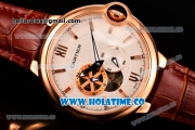 Cartier Ballon Bleu De 42MM Miyota 82S7 Automatic Rose Gold Case with White Dial and Stick Markers