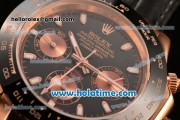 Rolex Daytona II Asia 3836 Automatic Rose Gold Case with Black Bezel and White Stick Markers