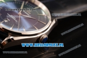 Omega De Ville Tresor Master Co-Axial Clone Omega 8801 Automatic Steel Case with Blue Dial and Black Leather Strap