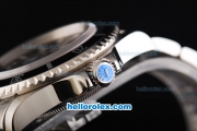 Rolex Sea-Dweller Swiss ETA 2836 Automatic Movement Full Steel with White Markers and Black Dial-Black Bezel
