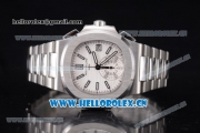 Patek Philippe Nautilus Clone PP 315 Automatic Stainless Steel Case/Bracelet with White Dial and Stick/Arabic Numeral Markers (BP)