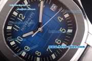 Patek Philippe Aquanaut Swiss ETA 2836 Automatic Full Steel and Blue Dial-1:1 Original