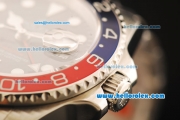 Rolex GMT-Master II Swiss ETA 2836 Automatic Movement Steel Case with White Markers and Ceramic Bezel