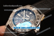 Breitling Avenger II GMT Black Dial With Swiss ETA 2836 Automatic Rubber Strap Best Edition A32390111B2S1