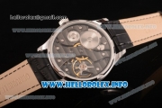 IWC Portuguese Asia 6497 Manual Winding Steel Case with White Dial and Arbaic Numeral Markers