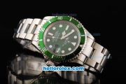 Rolex Submariner Swiss ETA 2836 Automatic Movement Full Steel Case/Strap with Green Dial and Bezel