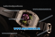 Richard Mille RM19-02 Tourbillon Fleur 9015 Auto Steel Case with Black Dial and Black Rubber Strap