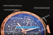 Chopard Mille Miglia GT XL Chrono Miyota Quartz PVD Case with Black Dial and Rose Gold Bezel