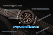 Hublot Big Bang Unico Chrono Swiss Valjoux 7750 Automatic PVD Case with Skeleton Dial PVD Bezel and Black Rubber Strap - 1:1 Original