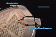 Hamilton Ventura XXL Swiss ETA 2824 Automatic Steel Case with White Rubber Strap and White Skeleton Dial