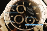 Rolex Daytona Swiss Valjoux 7750 Automatic Movement Full Steel with Black Dial and White Stick Markers