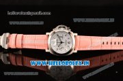Panerai Luminor Chrono PAM310 Swiss Valjoux 7750-SHG Automatic Steel Case with Pink Leather Strap and White Dial Panerai Luminor Chrono PAM310 Swiss Valjoux 7750-SHG Automatic Steel Case with Pink Leather Strap and White Dial