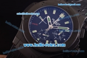 Hublot Big Bang Swiss Valjoux 7750 Automatic Movement PVD Case with Black Dial - Green Markers