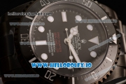 Rolex Sea-Dweller Clone Rolex 3135 Automatic PVD Case Black Dial With Dots Markers PVD Bracelet (BP)