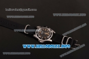 Rolex Submariner Vintage Swiss ETA 2836 Automatic Steel Case with Black Dial Dot Markers and Black Nylon Strap