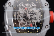 Richard Mille RM 27-01 Tourbillon Rafael Nadal Miyota 9015 Automatic Steel Case with Skeleton Dial Dot Markers and Grey Nylon Strap