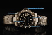 Rolex Submariner Automatic Movement Full Black Ceramic with Black Dial and White Markers