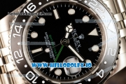 Rolex GTM-Master II 2836 Automatic Steel Case with Black Dial Dots Markers and Steel Bracelet