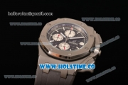 Audemars Piguet Royal Oak Offshore Chrono Miyota Quartz Steel Case with Coffee Dial and White Stick Markers (EF)