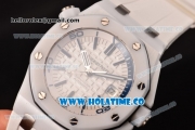 Audemars Piguet Royal Oak Offshore Diver Swiss ETA 2824 Automatic Ceramic Case with White Dial and Stick Markers - 1:1 Original (NOOB)