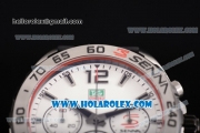 Tag Heuer Formula I Chronograph Senna Special Edition Miyota OS20 Quartz Steel Case with White Dial and Stick Markers