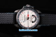 Chopard Gran Turismo XL Power Reserve Working Automatic with White Dial and PVD Case-Rubber Strap