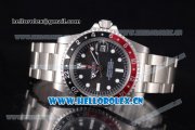 Rolex GMT-Master Vintage Asia 2813 Automatic Stainless Steel Case/Bracelet with White Markers Red/ Black Bezel and Black Dial Rolex GMT-Master Vintage Asia 2813 Automatic Stainless Steel Case/Bracelet with White Markers Red/ Black Bezel and Black Dial