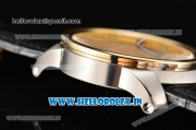 Cartier Calibre De Swiss ETA 2824 Automatic Steel Case with Gold Dial and Roman Numeral Markers