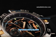 Breitling Chronomat B01 Automatic Movement Steel Case with Black Dial and Black Rubber Strap