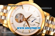 Vacheron Constantin Patrimony Tourbillon Yellow Gold/Steel Case with White Dial and Stick Markers